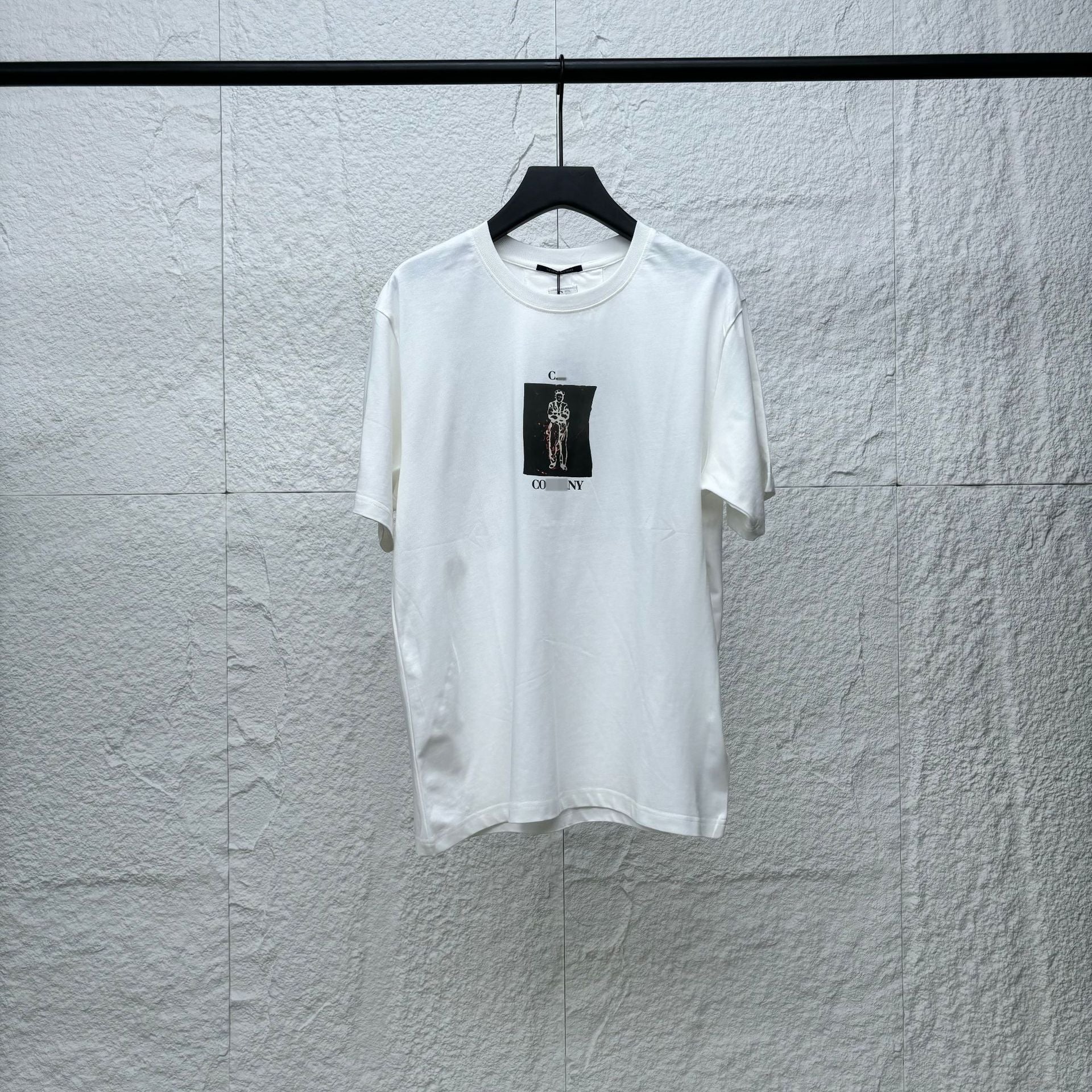 Cp Company T Shirts Cotton Embroidery Casual Crew Neck