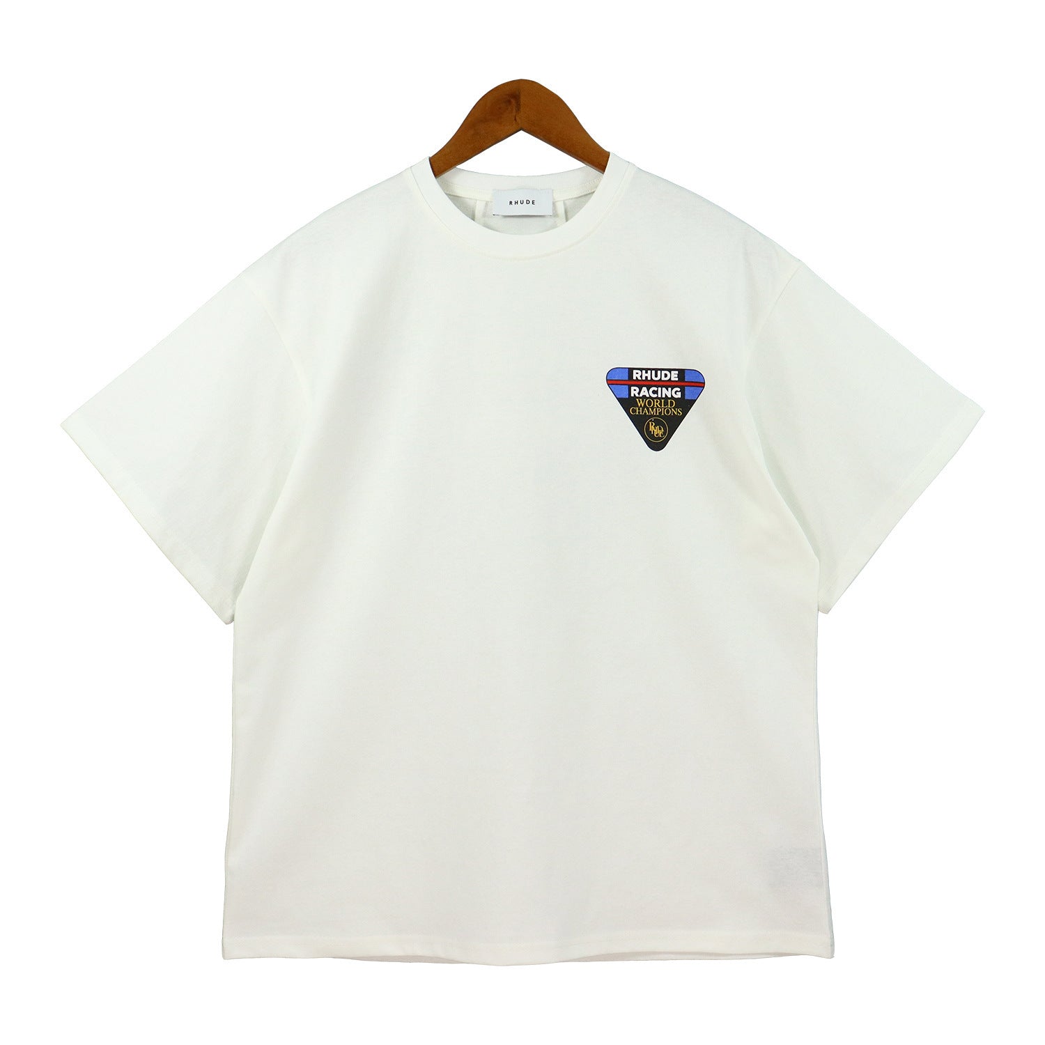 Rhude T Shirt Inverted Triangle Letter Print Short Sleeve T-Shirt