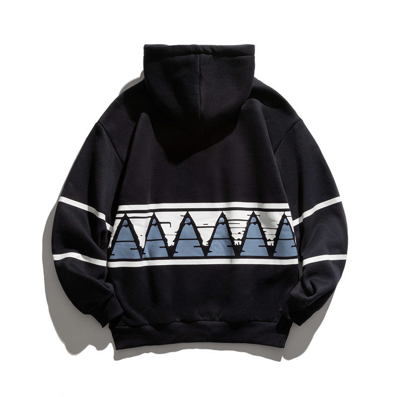 Men's Graphic Hoodies Men's Hooded Sweater Loose Casual
