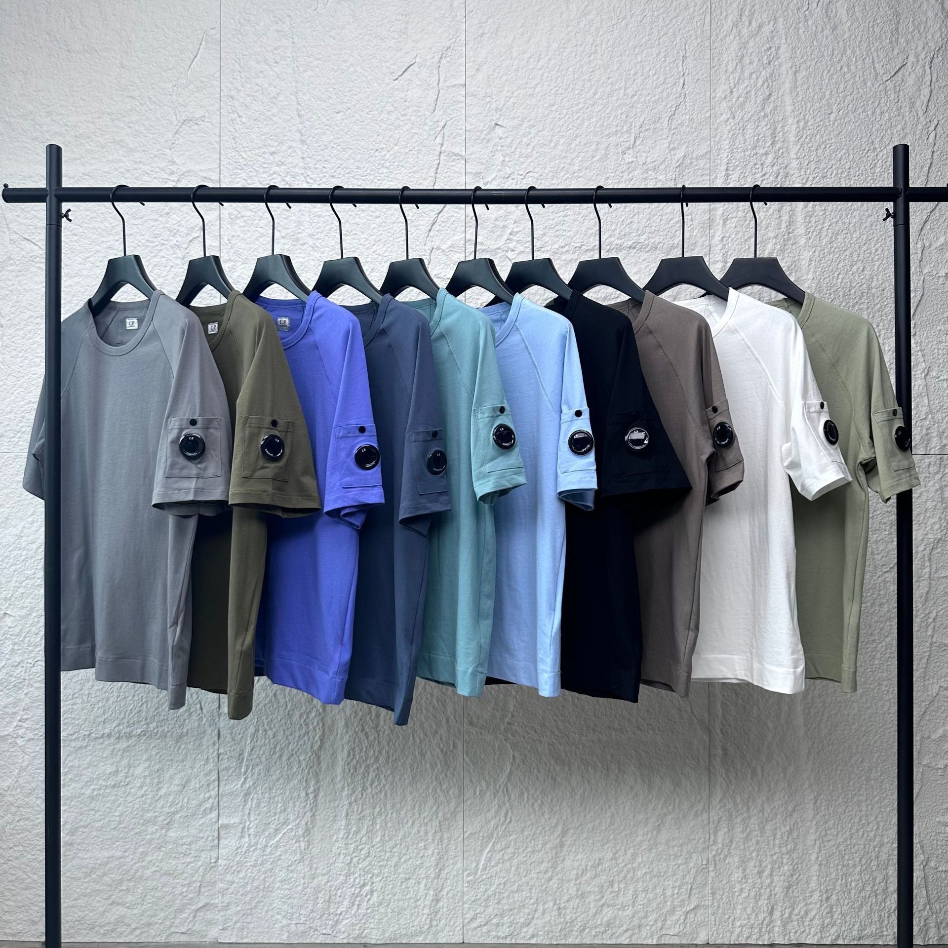 Cp Company T Shirts Summer Casual Loose Crew Neck Pullover