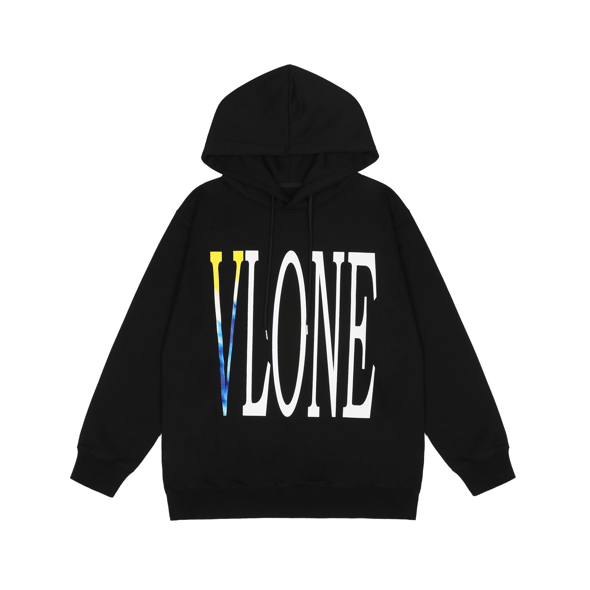 Vlone Hoodie Men'S Letter Large V Printed Hat Hooded Sweater Lining