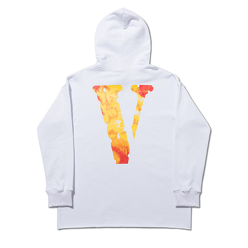 Vlone Hoodie Hooded Sweater Wool Coil Men'S And Women'S Loose Large V Pullover Hoodie Coat