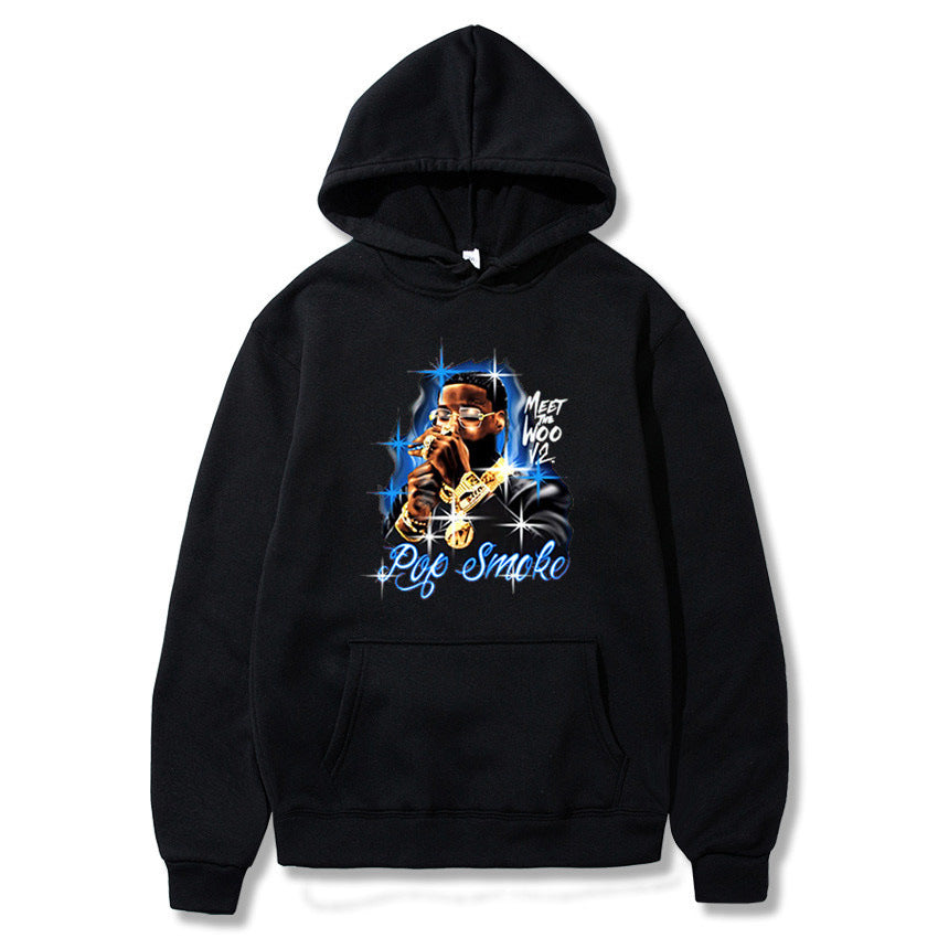 Pop Smoke Hoodies Loose Hoodie Coat
