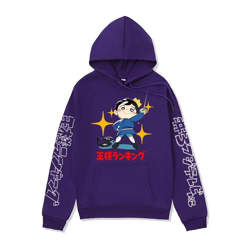 Anime Hoddies King's Ranking Sweatshirt Poji King Print Hoodie
