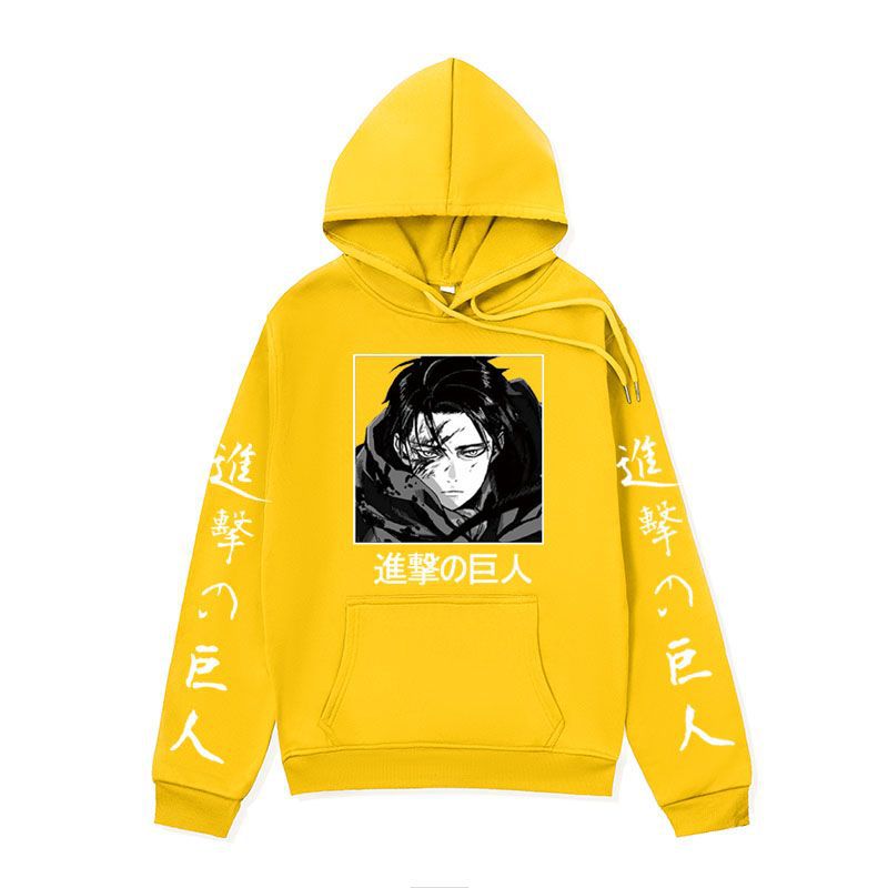 Anime Hoddies Brushed Hoody Autumn and Winter Attack on Titan Series Hoodie Jacket Men