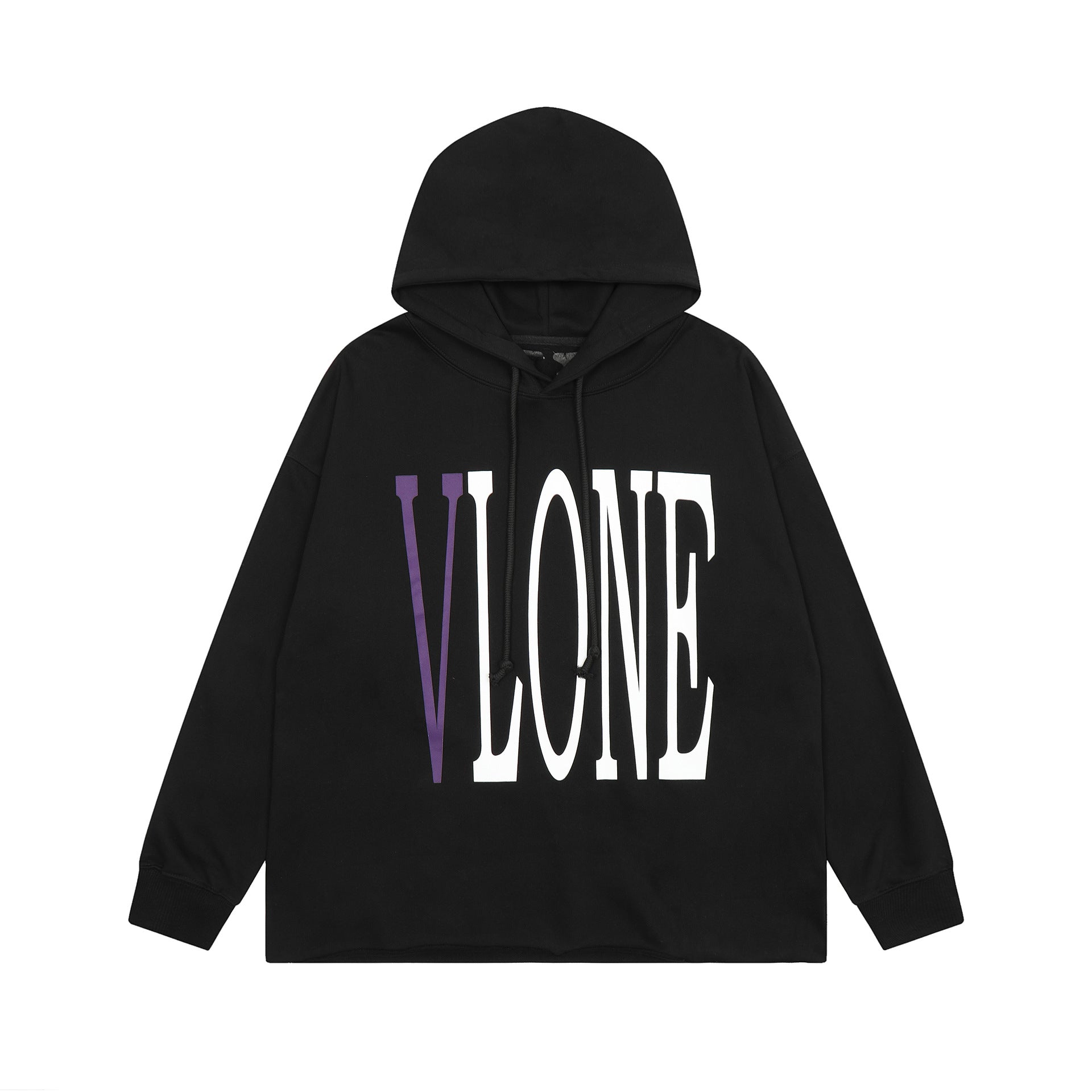 Vlone Hoodie Autumn/Winter Purple Big V Letter Hooded