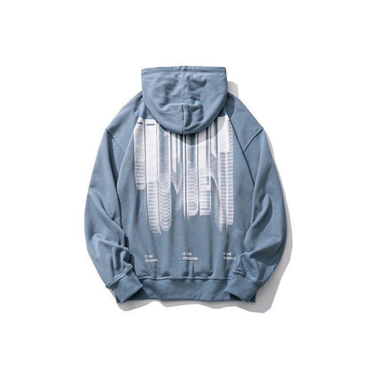 Men's Graphic Hoodies Men's Autumn Clothes Retro Creative Printed Hoodie Men's