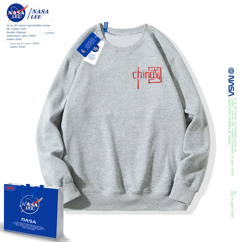 Nasa Children'S Hoodie Nasa Sweater Children'S Clothing Autumn Loose Round Collar Tide Boys And Girls Long Sleeve Base 2022 Spring And Autumn Sweater Wholesale