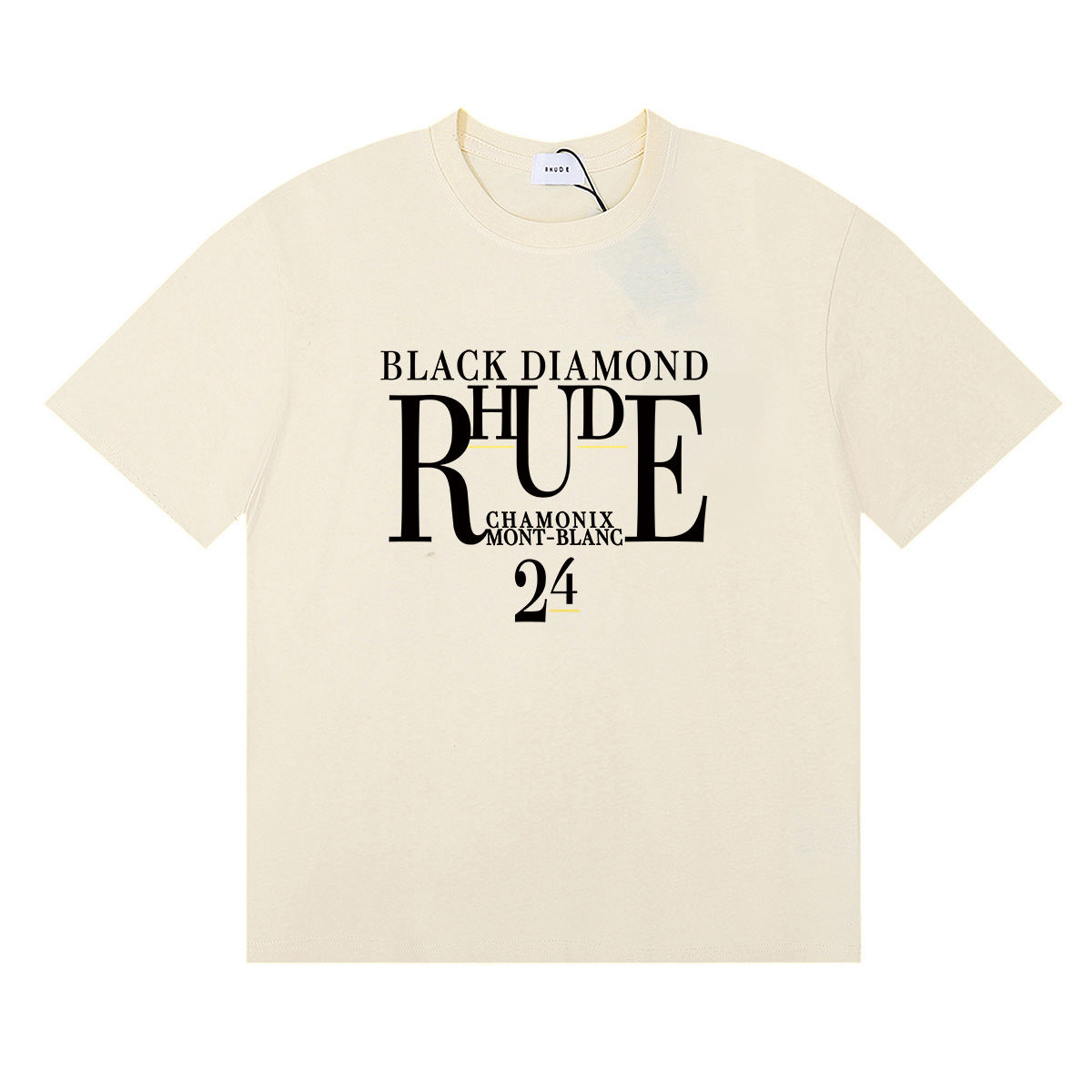 Rhude T Shirt Micro Label Letter Skull Print Short Sleeve T-Shirt