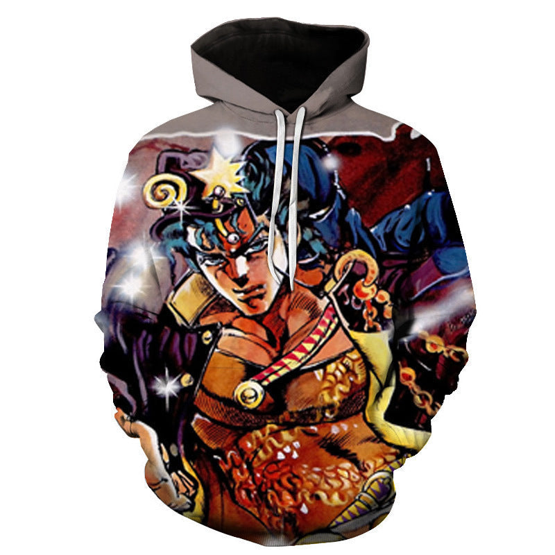 Anime Hoddies JoJo Fantasy Adventure 3D Digital Printing Hoodie