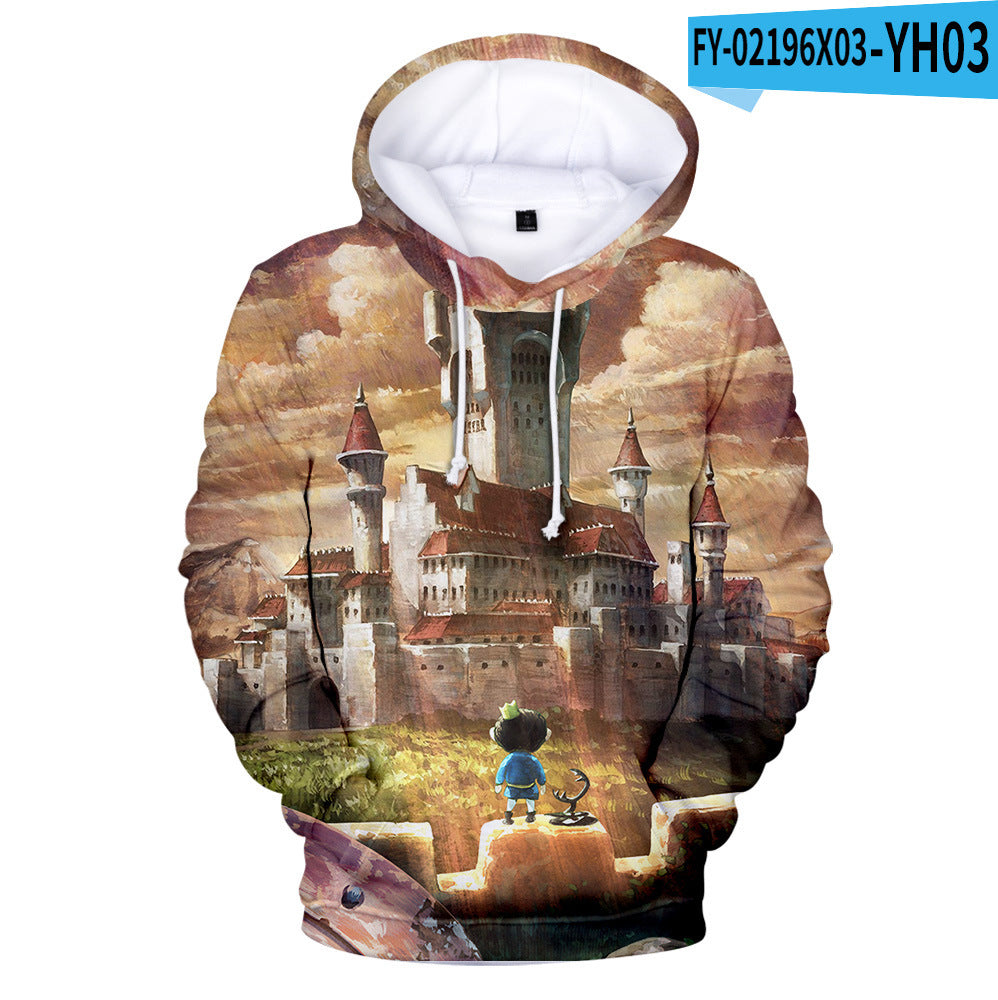 Anime Hoddies 3D Digital Printing Cartoon King Ranking around Pullover Hoodie