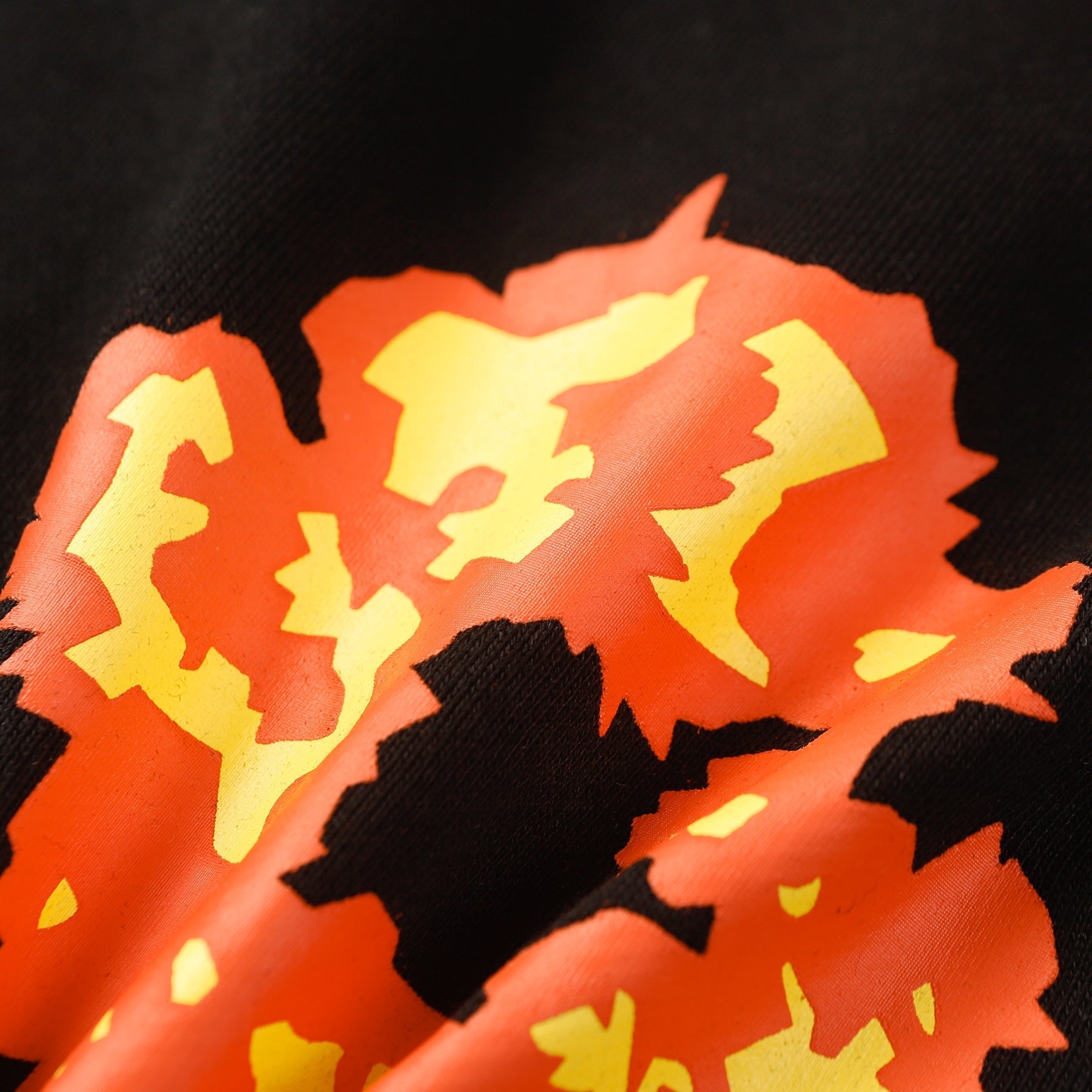 Denim Tears Outfit:T Shirt/Shorts (Separate Purchase Options) Flame Short Sleeve T-shirt Sports Casual Shorts Suit