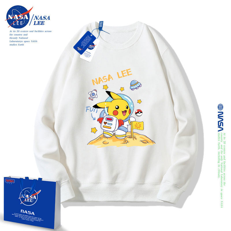 Nasa Children Hoodie Nasa Sweater Children'S Autumn Loose Round Neck