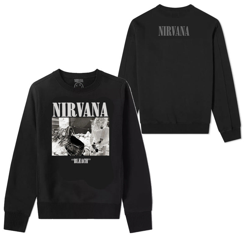 Nirvana Hoodie Rock Sweatshirt Kurt Donald Cobain Punk Loose