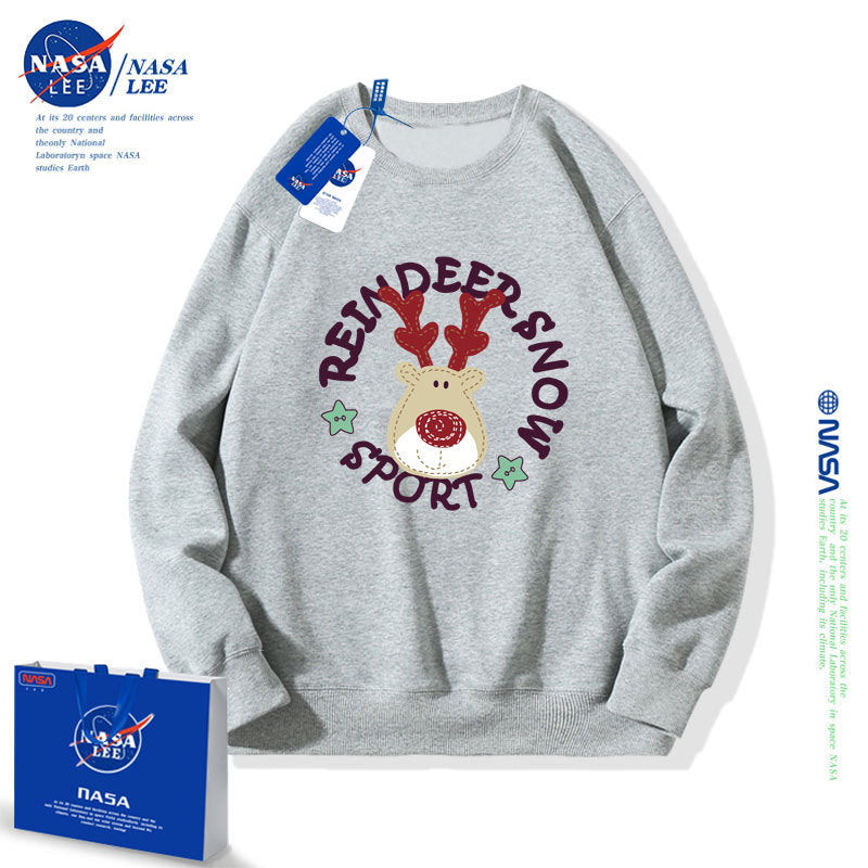 Nasa Children Hoodie Nasa Joint-Name Sweater Autumn Round Neck Loose Casual
