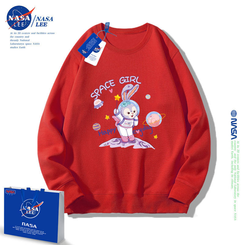 Nasa Children Hoodie Nasa Girls' Round Neck Sweater Spring And Autumn