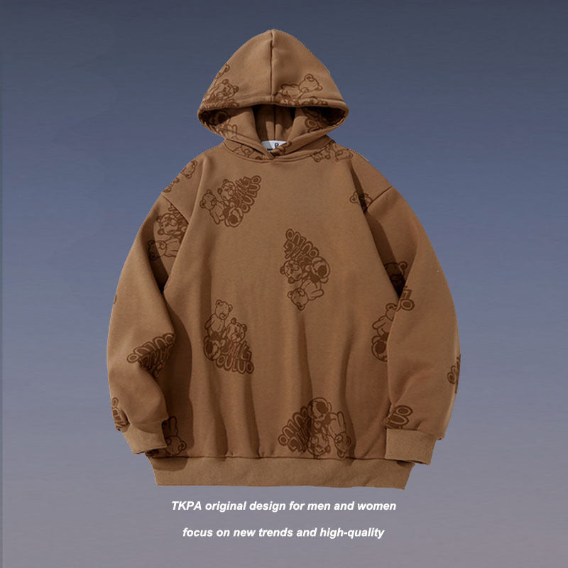 Man Fall Outfits Hoodie Loose Thick Casual Hoodie