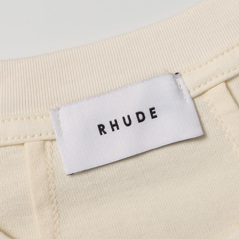 Rhude T Shirt Geometric Print Short Sleeve T-Shirt
