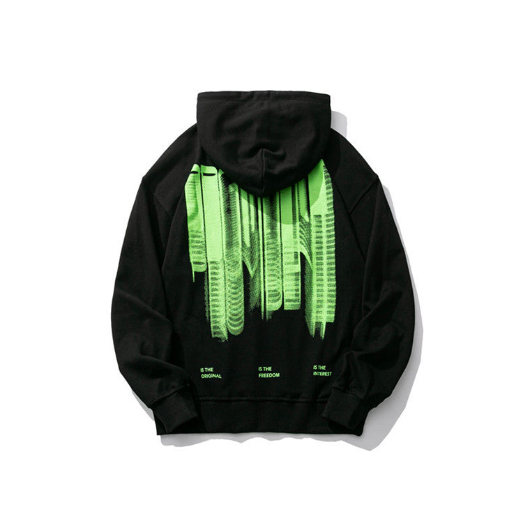 Men's Graphic Hoodies Men's Autumn Clothes Retro Creative Printed Hoodie Men's