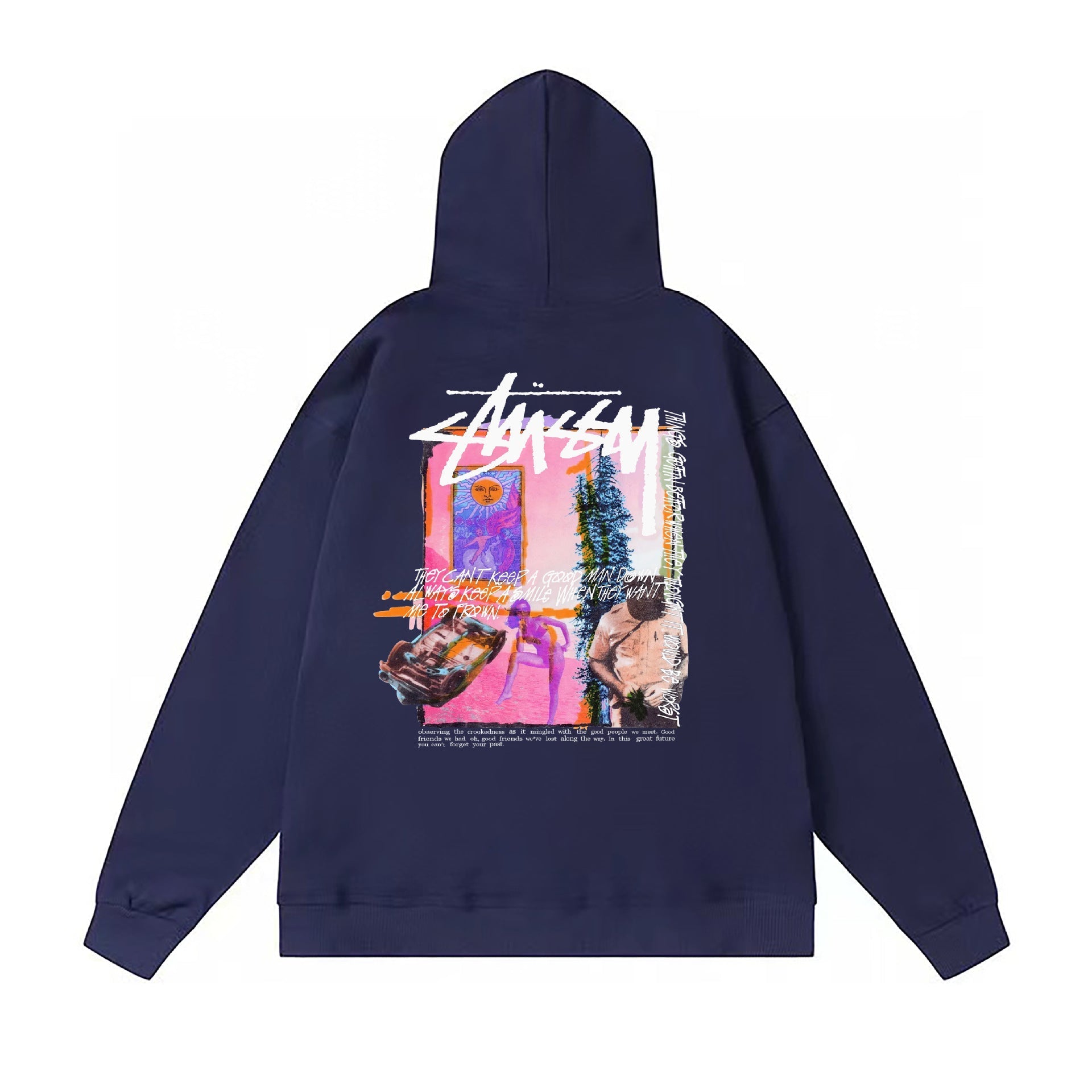 Stussy Hoodie Fall/Winter Fleece Hooded Sweater
