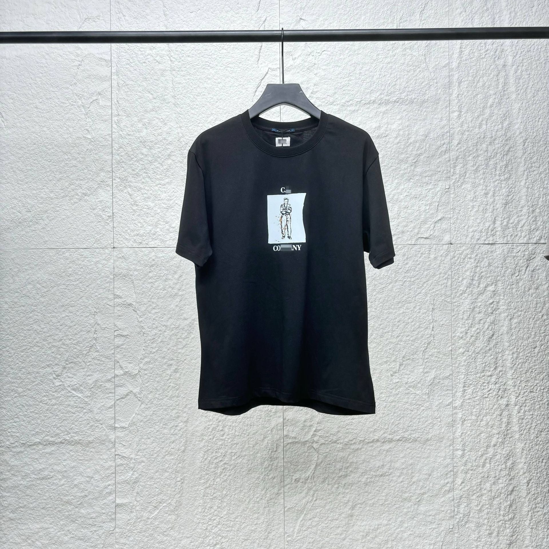 Cp Company T Shirts Cotton Embroidery Casual Crew Neck