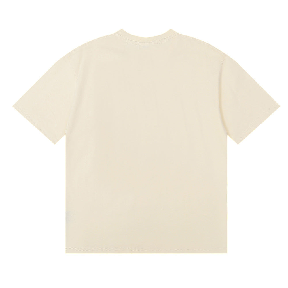 Rhude T Shirt Black Dove Letter Print Short Sleeve T-Shirt