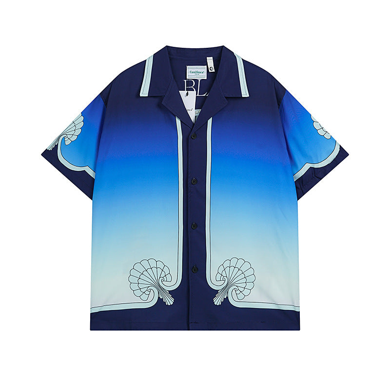 Casablanca Shirts And Shorts 2 Pieces Set Summer Short Shirt Shorts
