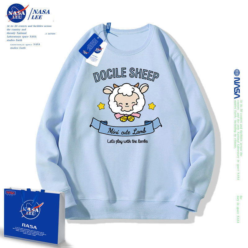 Nasa Children Hoodie Nasa Joint Name Children'S Round Neck Sweater Spring And Autumn Loose