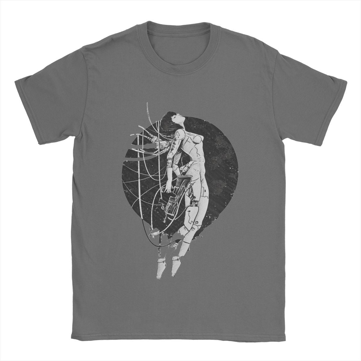 Ghost In The Shell T Shirts Men  Cotton Vintage T-Shirts