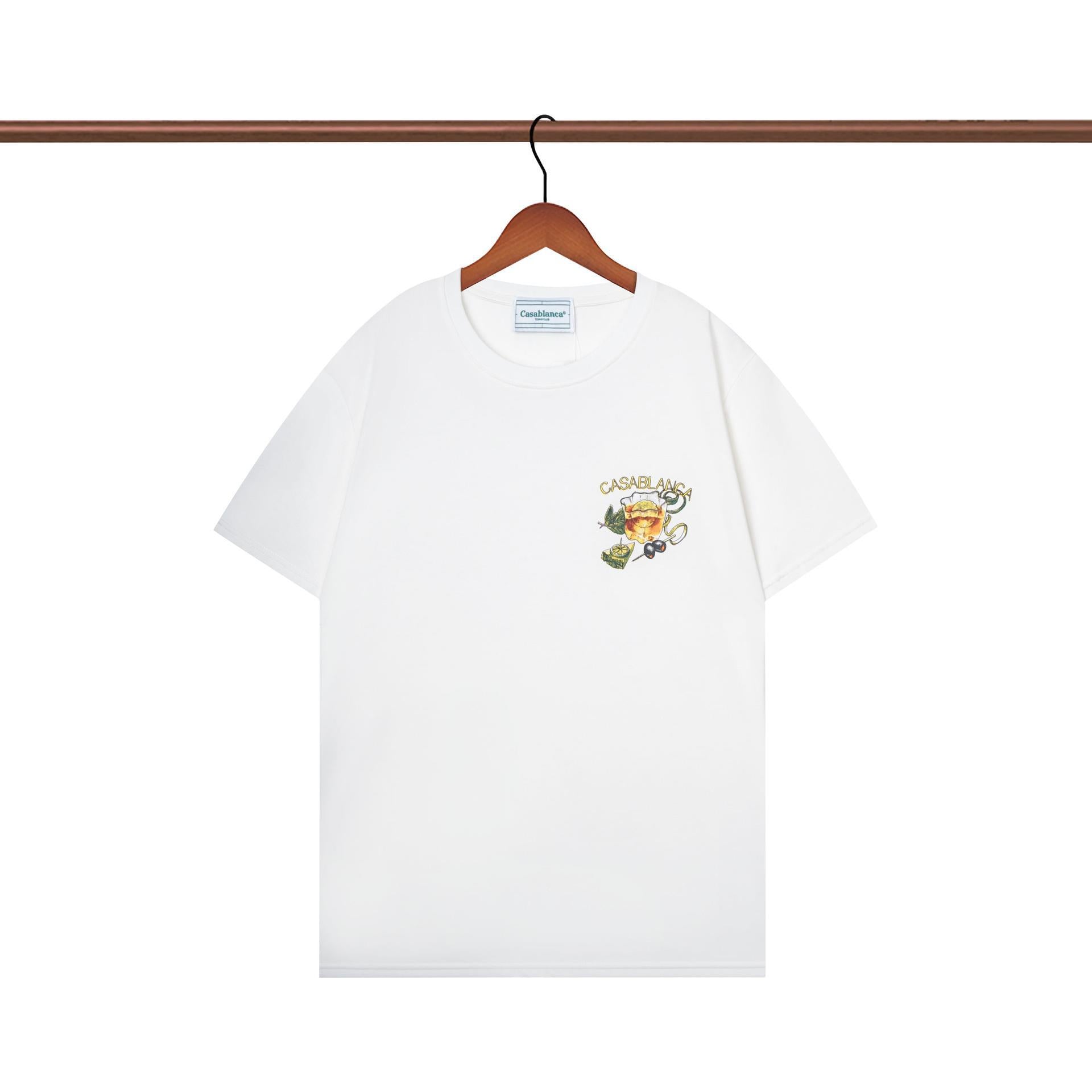 Casablanca T Shirts Fashion Casual Crew Neck Tee