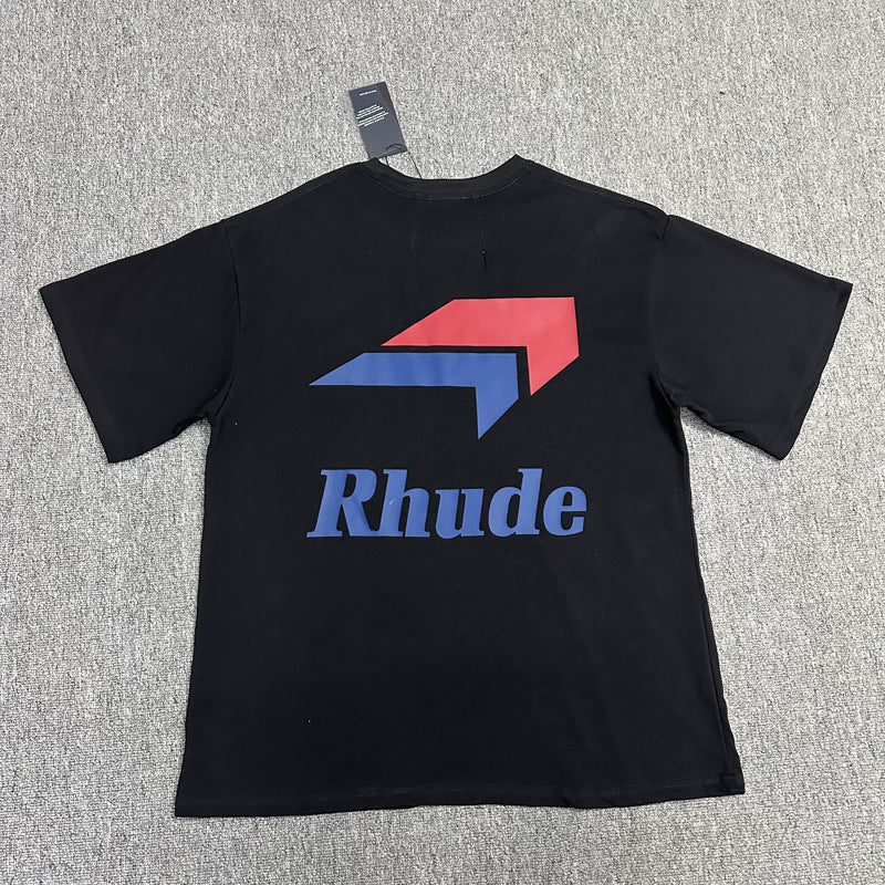 Rhude T Shirt Micro Label Arrow Letter Print Short Sleeve T-Shirt Half Sleeve Shirt
