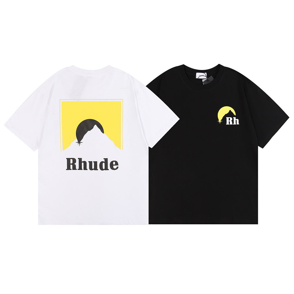 Rhude T Shirt Sunset Printed Short Sleeve T-Shirt