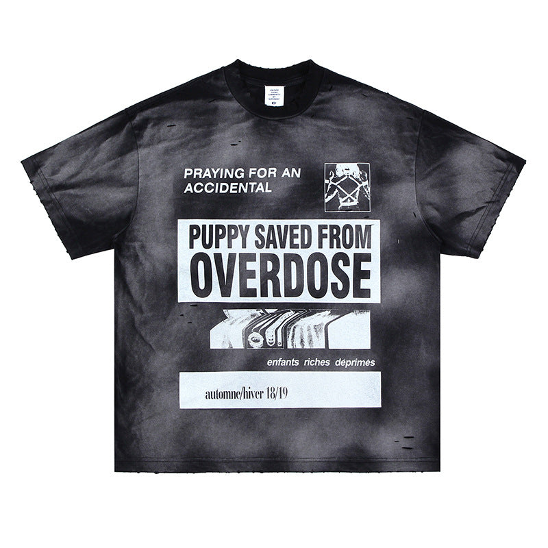 ERD T Shirts Short Sleeve Viintage Distressed