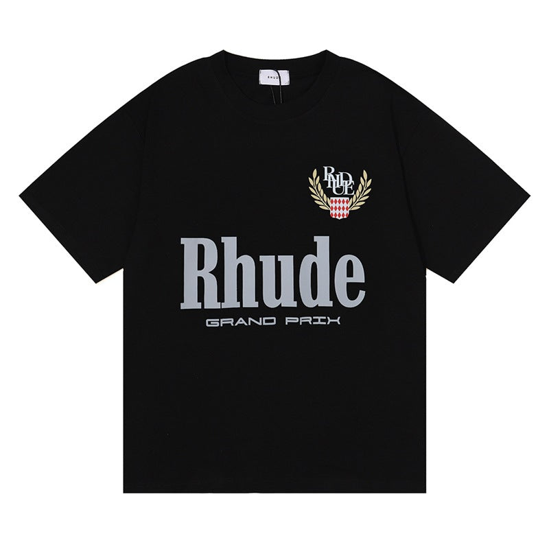 Rhude T Shirt Letter Print Short Sleeve T-Shirt