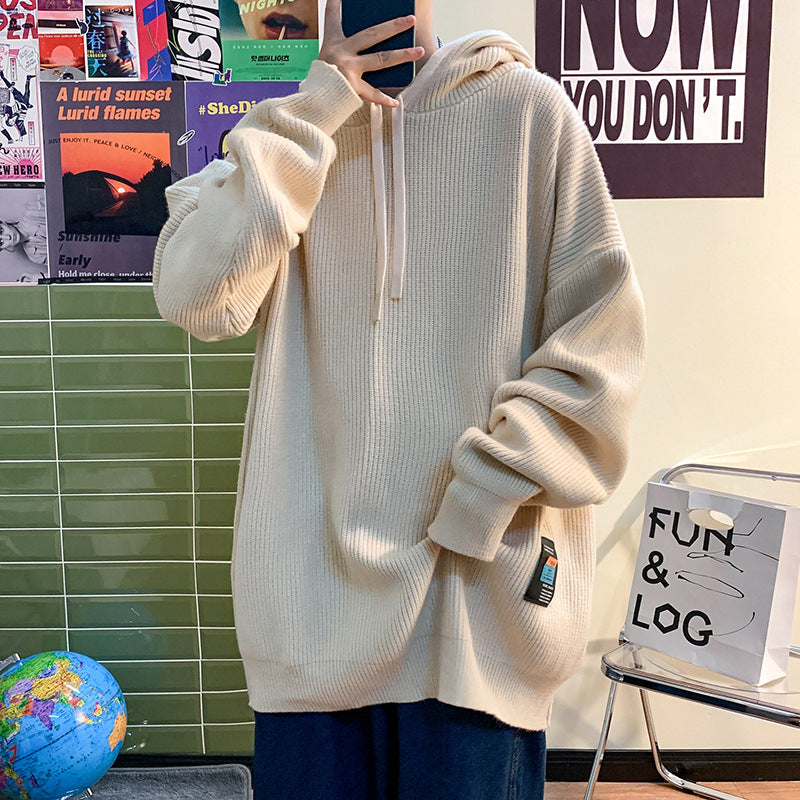 MEN'S Hoodie Sweater Sweater Knitted Cardigan