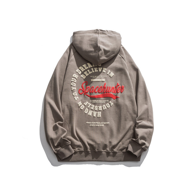 Mens Graphic Hoodies Men's Autumn Clothes Letters Printed Hoodie