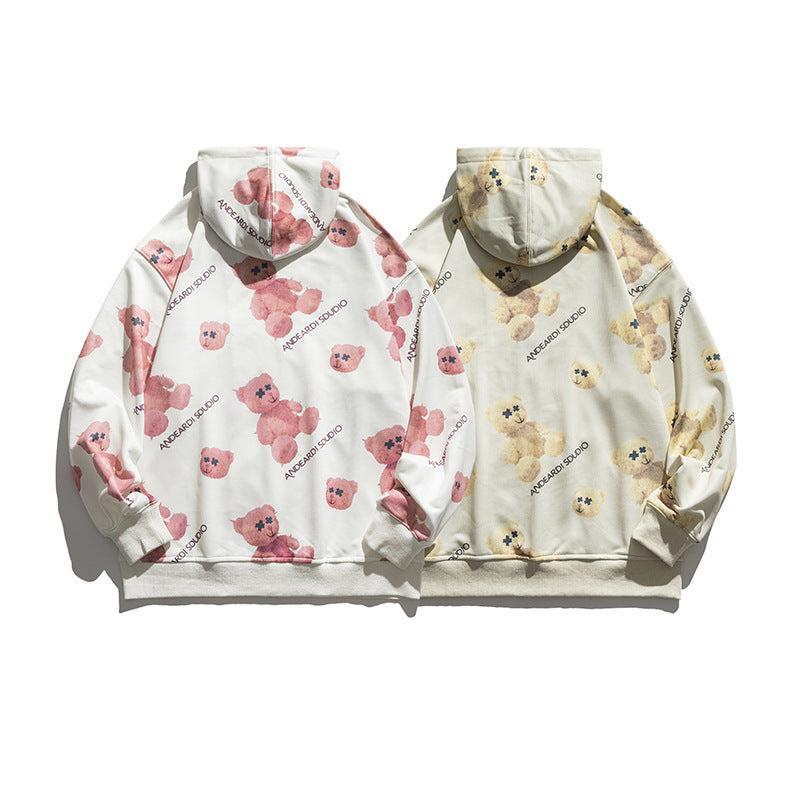 Men's Graphic Hoodies Men's Sweater Loose Casual Hooded Top