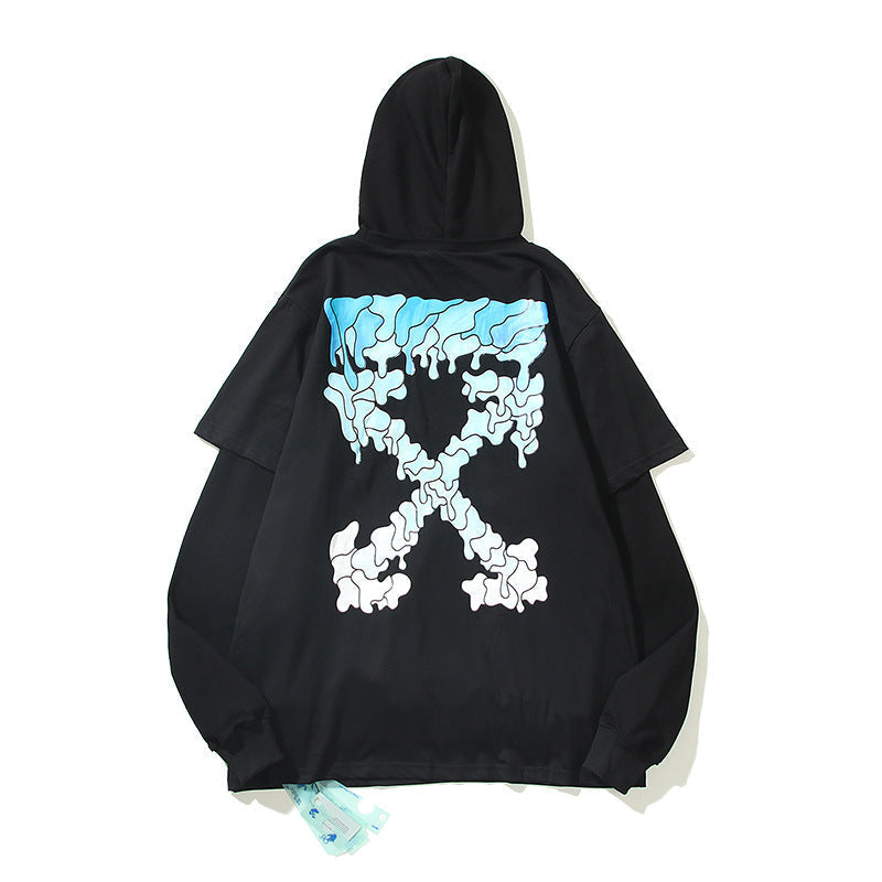 off White Hoodie Hoodie Sweater Ow Men's and Women's Loose Coat