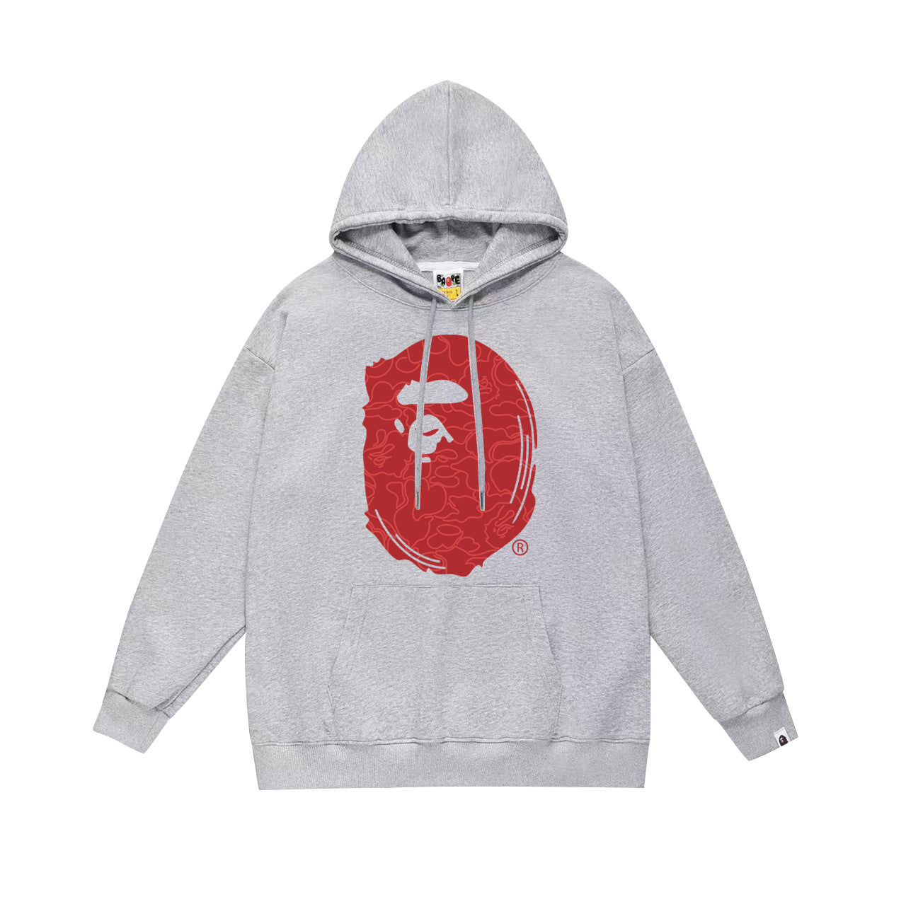 Bathing Ape Hoodie Autumn/Winter Letter Print Loose Hoodie Pullover Ape Sweater