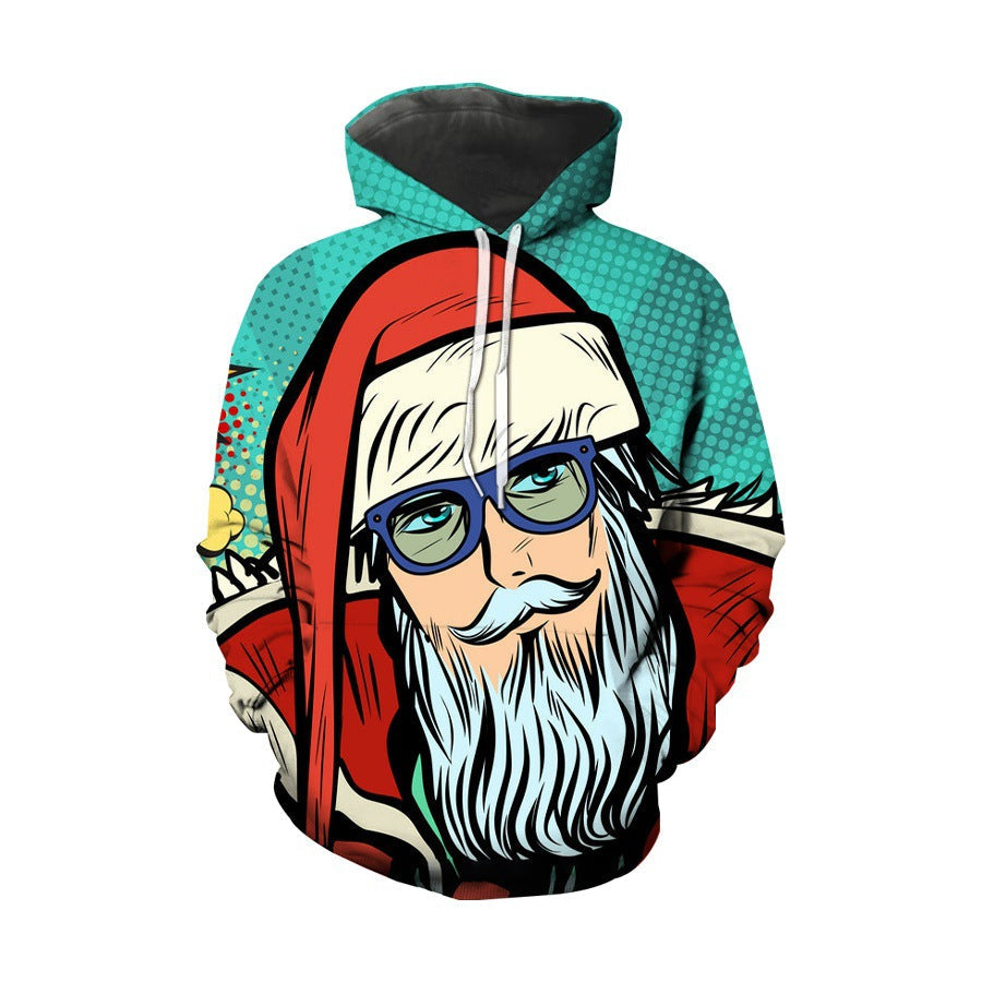 Adolesence Sweatshirt Christmas Element 3D Sweater Digital Printing Hoodie