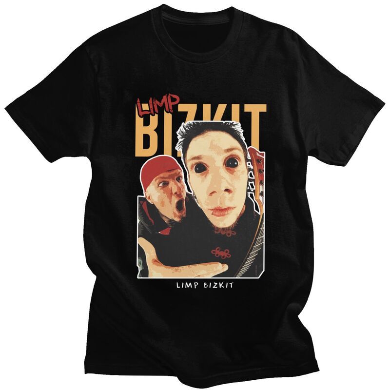 Custom Men's Bizkits Heavy Metal Rap Limp T Shirt Short