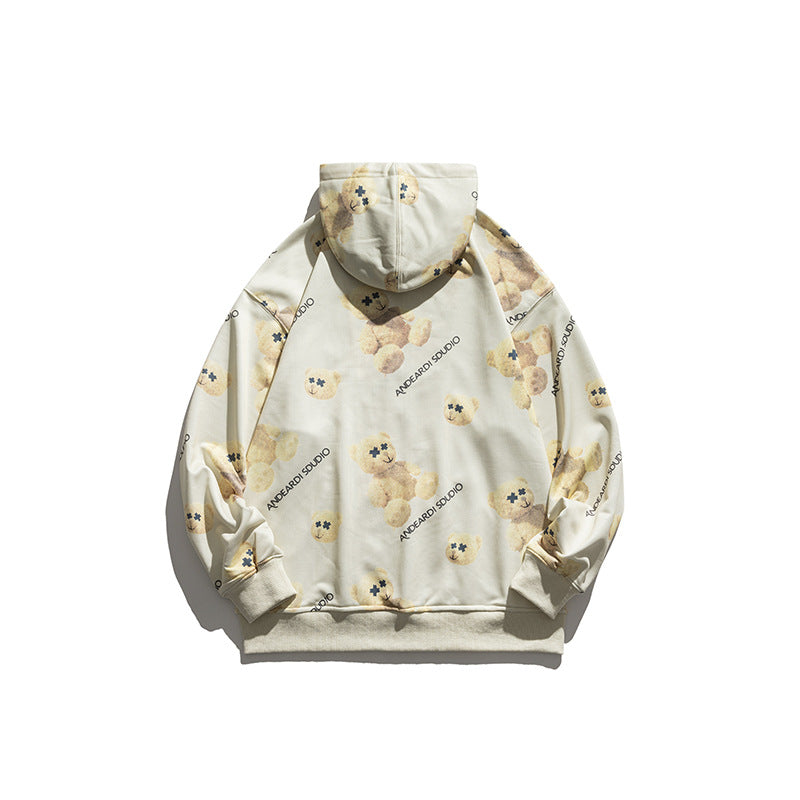 Men's Graphic Hoodies Men's Sweater Loose Casual Hooded Top