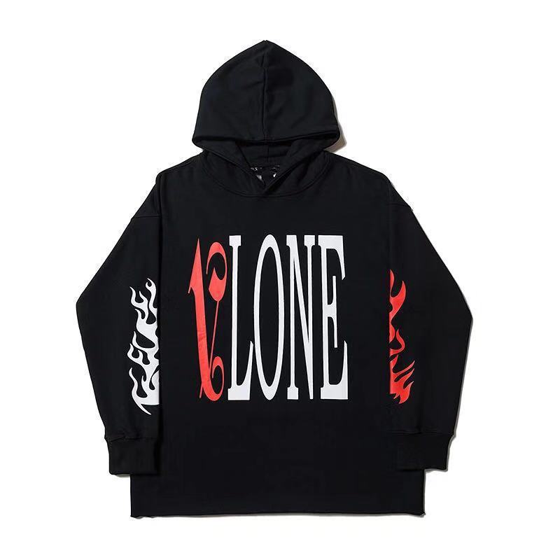 Vlone Hoodie Men'S And Women'S Casual Thick Hooded Sweater