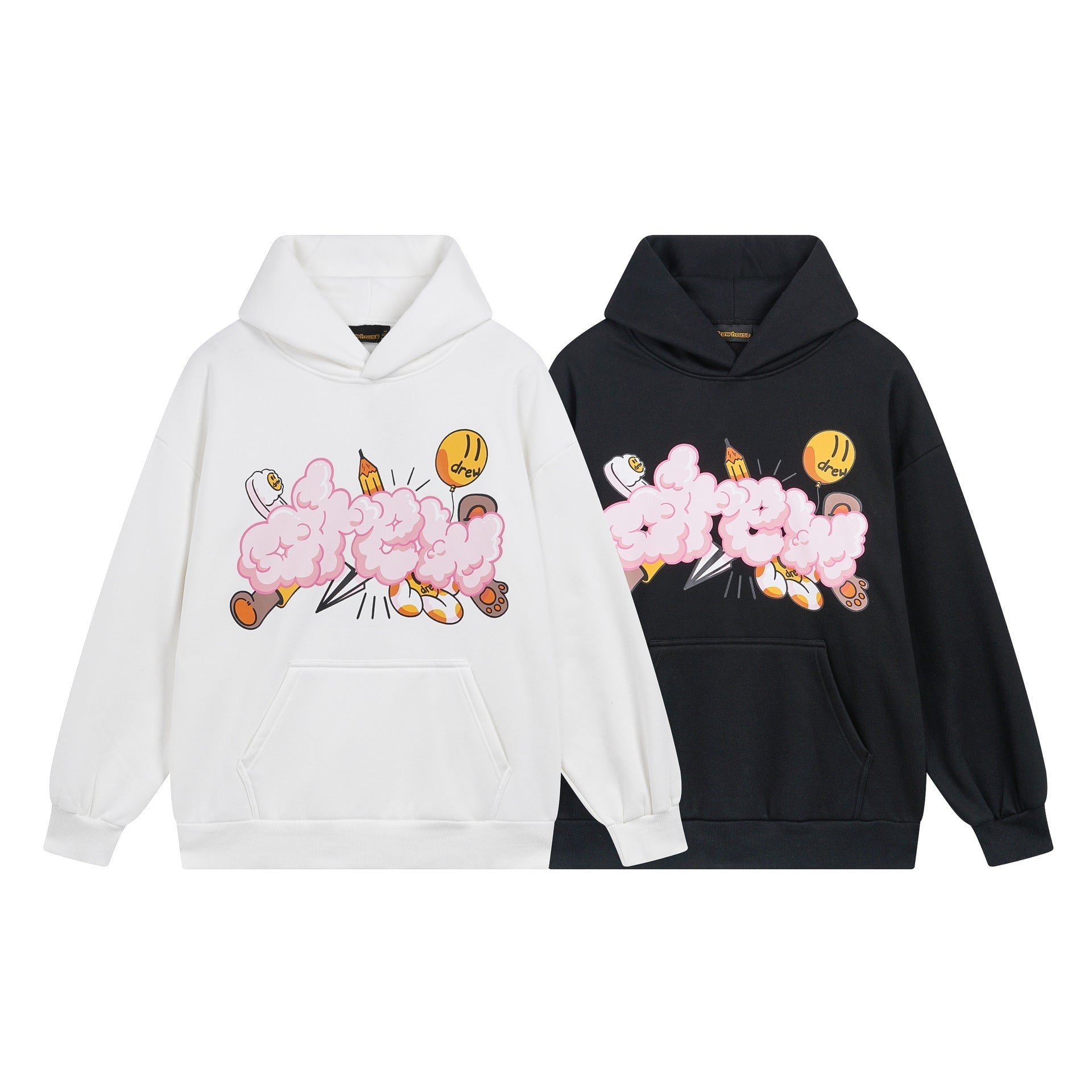 Drew House Hoodie Loose Casual Fleece Hoodie