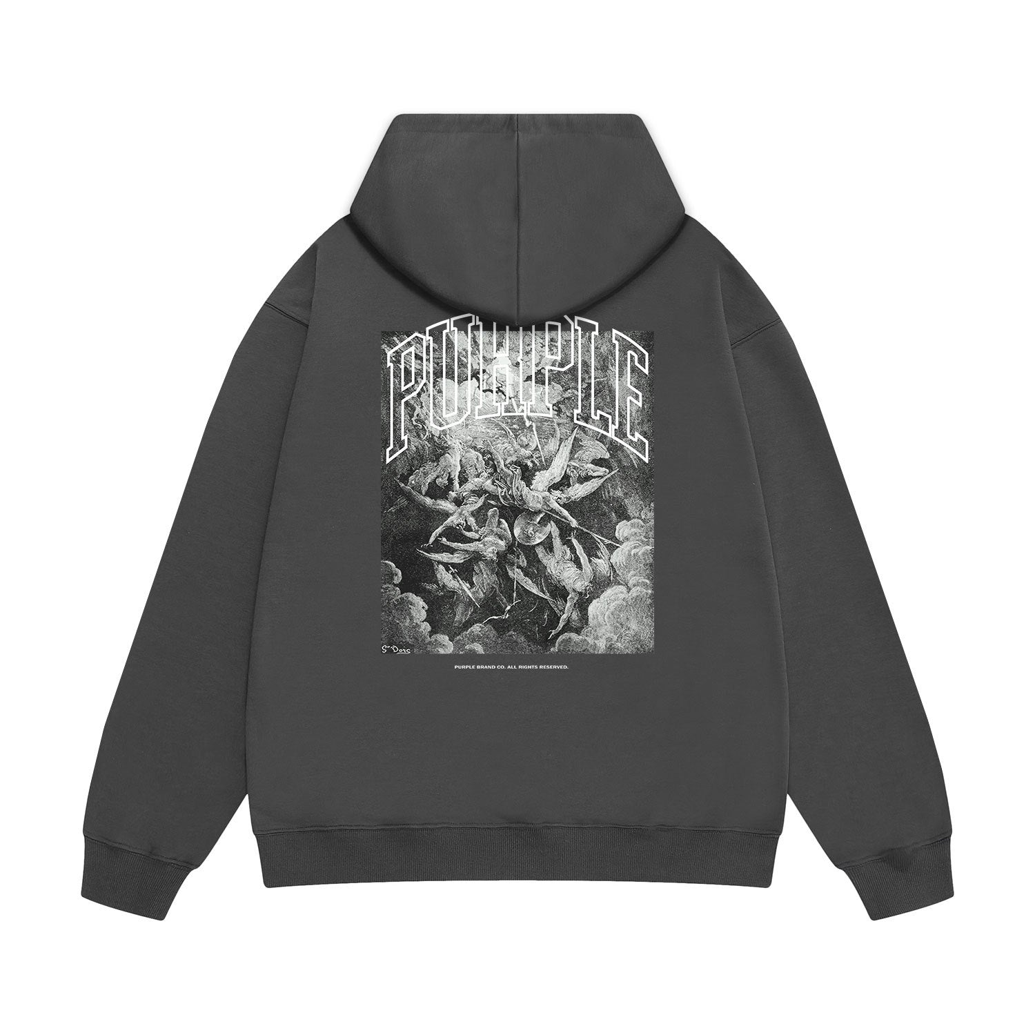 Purple Brand Hoodie Fashion Loose Hooded Sweater