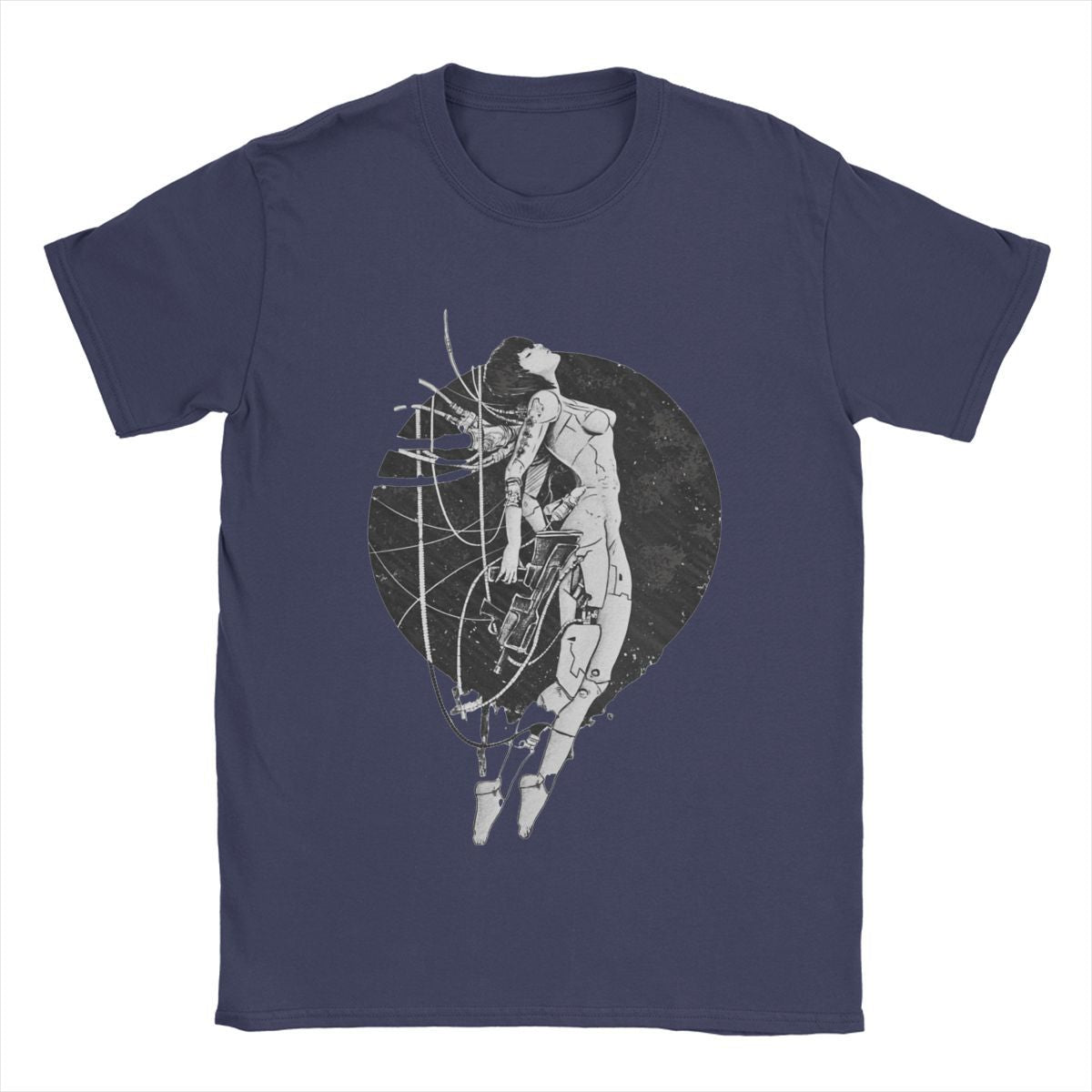 Ghost In The Shell T Shirts Men  Cotton Vintage T-Shirts