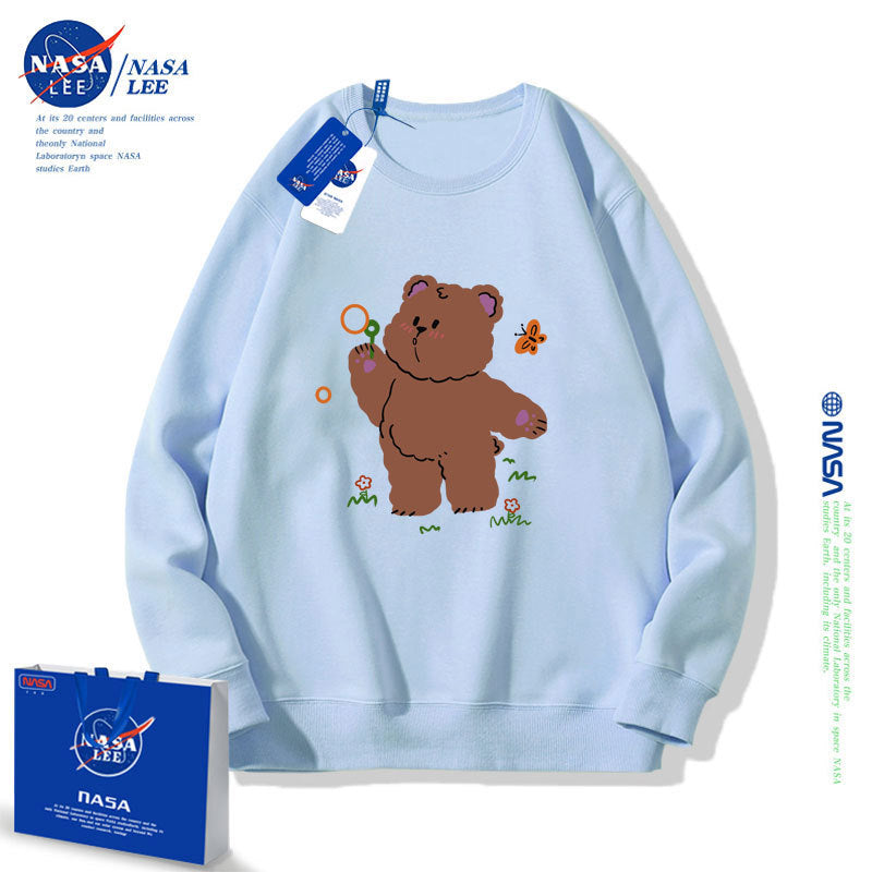 Nasa Children Hoodie Nasa Sweater Children'S Autumn Loose Round Neck