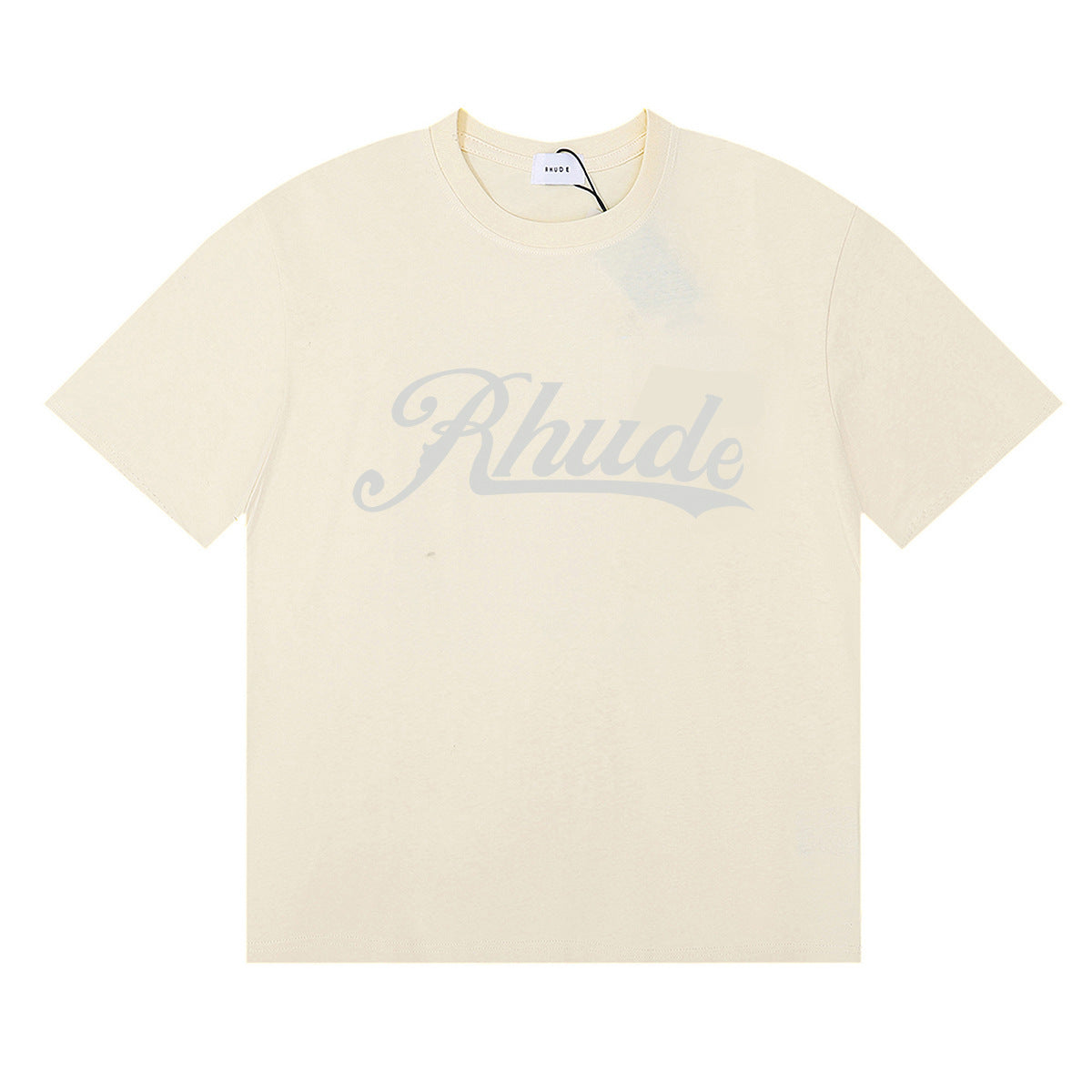 Rhude T Shirt Alphabet Coconut Racing Pattern Short Sleeve T-Shirt