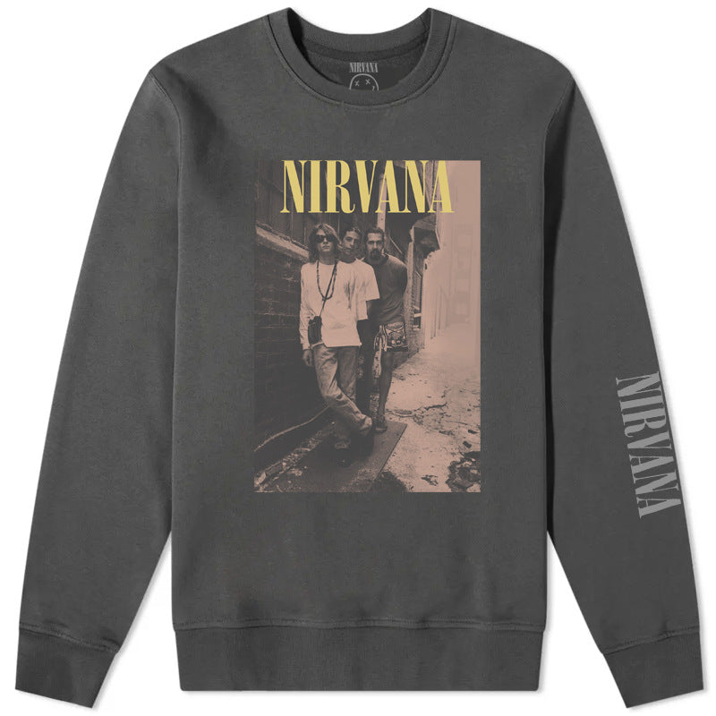 Nirvana Hoodie Rock Sweatshirt Kurt Donald Cobain Punk Loose