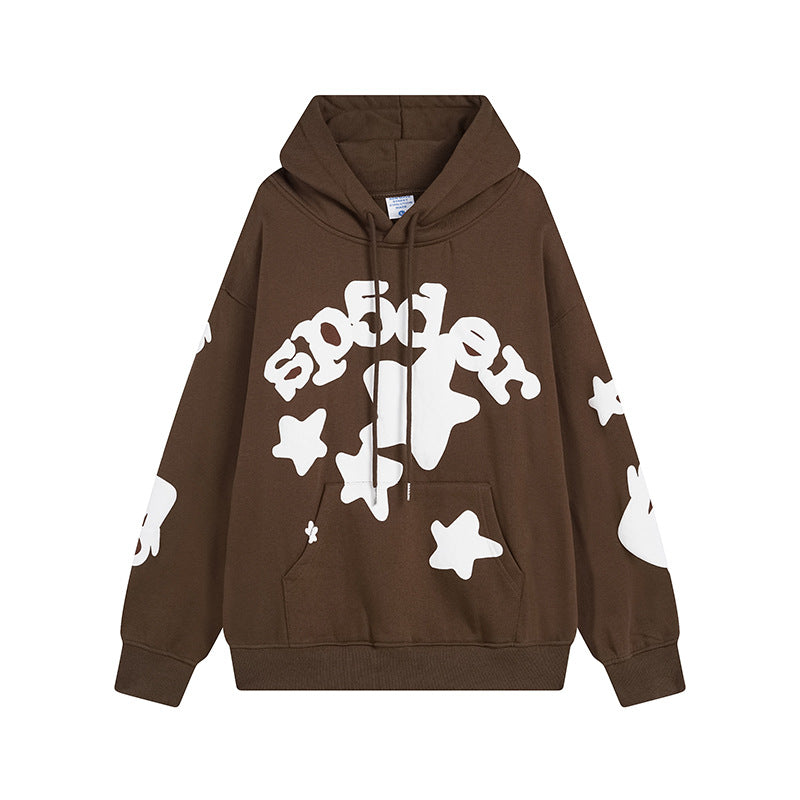 Sp5der Outfit:Hoodie/Sweatpants (Separate Purchase Options) Fleece-Lined Star Print